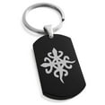 thumbnail image 1 of Stainless Steel Aztec Unity Rune Engraved Dog Tag Keychain Keyring, 1 of 1