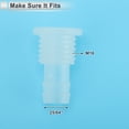 thumbnail image 4 of Unique Bargains Plastic Hose Barb Fitting 25/64" Hose ID Barb M16 Male Thread Thru-Bulk Bulkhead Fittings PP Clear 1 Set, 4 of 7