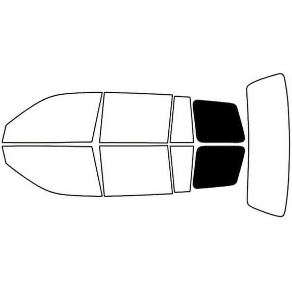 Rvinyl Window Tint Kit Compatible with Toyota Highlander 2001-2007 - Cargo - 5%