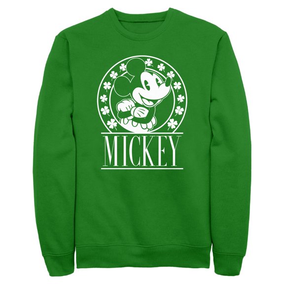 Men's Mickey & Friends Shamrock Circle Sweatshirt