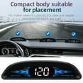 thumbnail image 3 of MesaSe G2 Car HUD with Overspeed/Fatigue DrivingWarning Alarm and Digital Head-up Display for Dirving Speed/Voltage/Distance/Time/Direction/Satellite Time HUD Screen Display for Dashboard, 3 of 9