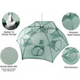 thumbnail image 4 of Fishing Trap Net 6 Holes Fishing Gear Folded Automatic Fishing Bait Trap Shrimp Minnow Crab Bait Net Crayfish Cast Mesh Trap, 4 of 6