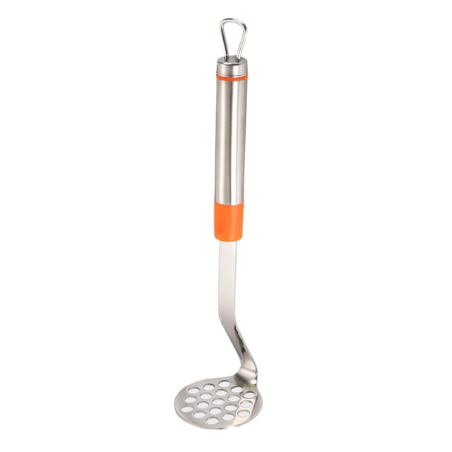 Utensilio de herramientas de de cocina manual para triturar frijoles y papas con mango Dispositivo de presión Naranja SM SunniMix Machucador