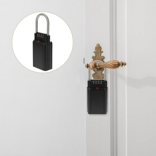 Wall Mounted Key Safe Box Security Lock Box 4 Combination Key Lock Box ,Easy to Use