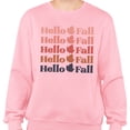 thumbnail image 2 of Hello Fall Sweatshirt Unisex 2X-Large Pink, 2 of 5
