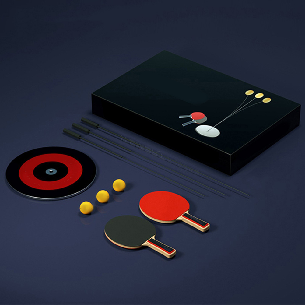 AURARMLET Table Tennis Set for All Skill Levels, Racket with Case, 1 Set for Beginners and
