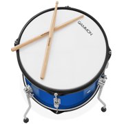 Gammon Percussion 5pc Junior Drum Set - Beginner Kit with Stool & Stands - Blue