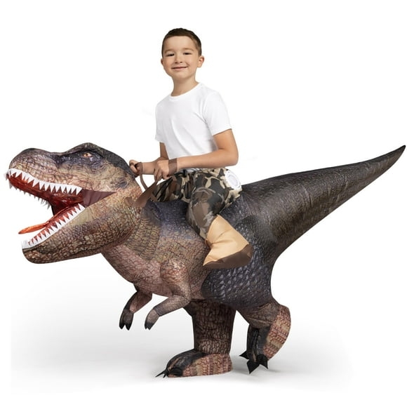 Spooktacular Creations Halloween Inflatable Dinosaur Costume Kids Digital Printing Ride-On Dinosaur for Halloweenï¼M)