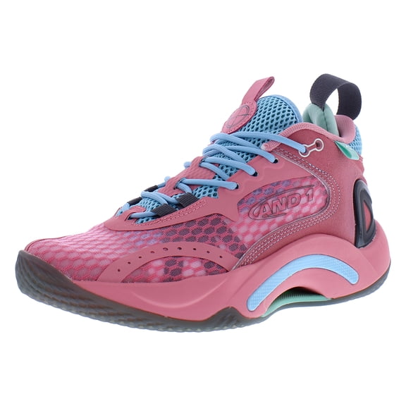 AND1 Scope Unisex Shoes Size 5, Color: Light Pink/Light Green