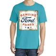 thumbnail image 2 of Wild Bobby, Ford Motors | Genuine Parts Sign, Cars and Trucks, Garment-Dyed Washed Look Short Sleeve Tees, Blue Lagoon, Small, 2 of 3