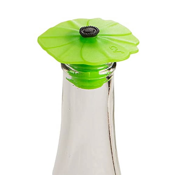 Charles Viancin Green Parakeet Poppy Bottle Stopper