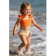 thumbnail image 4 of Happy Town Toddler Girls Two Pieces Swimsuit Color Block Beach Bathing Suit 18M-5T, 4 of 7