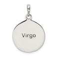 thumbnail image 4 of Sterling Silver Polished Antique Finish Virgo Horoscope Zodiac Pendant Charm, 4 of 4