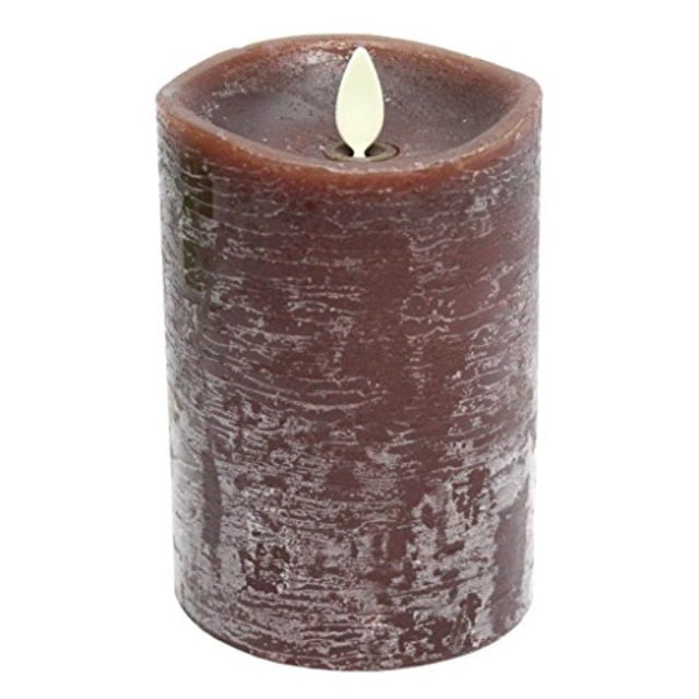 Luminara Flameless Pumpkin Real Wax Pillar Candles Light 5Inch with