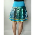 thumbnail image 4 of Whitewed Latin Square Dance Skirts for Adults Clothing Competition Character Ocean Blue, 4 of 5