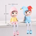 thumbnail image 2 of Coofit 2PCS Resin Ornament Creative Lovely Long Leg Tabletop Ornament Desk Decoration, 2 of 7
