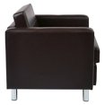 OSP Home Furnishings Pacific Armchair In Espresso Faux Leather ...
