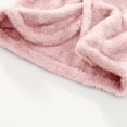 thumbnail image 4 of NOLDARES Girls Boys Fleece Hooded Robe Warm Sleepwear for Toddler Kids Soft Fuzzy Bathrobe Gifts,Pink,5-6 Y, 4 of 5