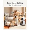 thumbnail image 5 of Noorio 5G Two Way Video Calling Camera, One Click Call 2K Pet Camera with Phone App, 360° PTZ Dog Cam with Speaker, Color Night Vision, 2.4 Inch Screen, CL200 2Pcs, 5 of 8