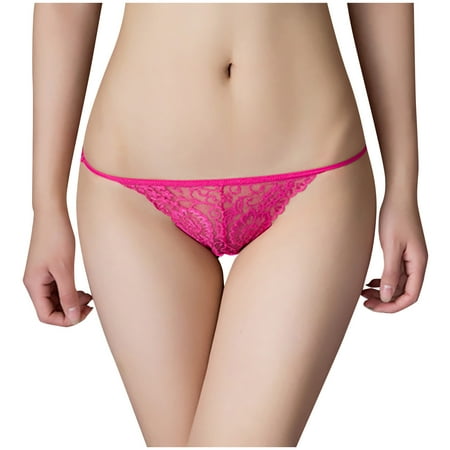 AnuirheiH Women Sexy Solid Lace Hollow Transparent Seamless Sexy Panties Cotton Hip Lift 4$ off 2nd item