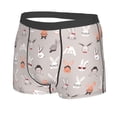 thumbnail image 2 of Wukai Various Rabbits Print Men’s Underwear Breathable Boxer Briefs,&nbsp;Moisture Wicking & Breathable-XX-Large, 2 of 7