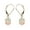 Gold Plating, variant on Natural Ethopian Opal Earring, Lever back Art deco Oplal Earring, Solitaire Earring, Silver 925 Earring, Woman Stud, Gift For her