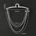thumbnail image 5 of Yokua Vintage Tie Clip Shirt Chain Jewelry Gift for Business Banquet Wedding Formal, 5 of 14