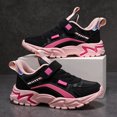 thumbnail image 4 of HTHLVMD Kids Girls Sneakers, Colorblock Running Shoes, Hook and Loop Sneakers, Girls Sneakers Glitter Tennis Shoes Lightweight Non-Slip Running Walking Shoes for Toddler/Little Kid/Big Kid, Black 12C, 4 of 8