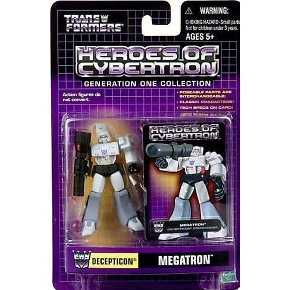 Transformers Heroes of Cybertron G1 Decepticon Megatron Figure