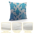 thumbnail image 4 of WERPE  Decorative Pillow Cover, Lumbar Sea Turtle Pillow Cover Modern Farmhouse Cushion Case Home Decor for Living Room Patio Sofa Couch Chair White, 4 of 5