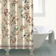 thumbnail image 4 of Floral Shower Curtain Watercolor Botanical Bathroom Decor Rustic Flower Design Fabric Bath Curtain for Tub Country Style Home Accessories with Hooks，36x72in, 4 of 5