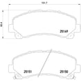 thumbnail image 2 of BALATAS BAJOS METALES S10 2016 CHEVROLET 2.5L L4 Delanteras BREMBO ., 2 of 5