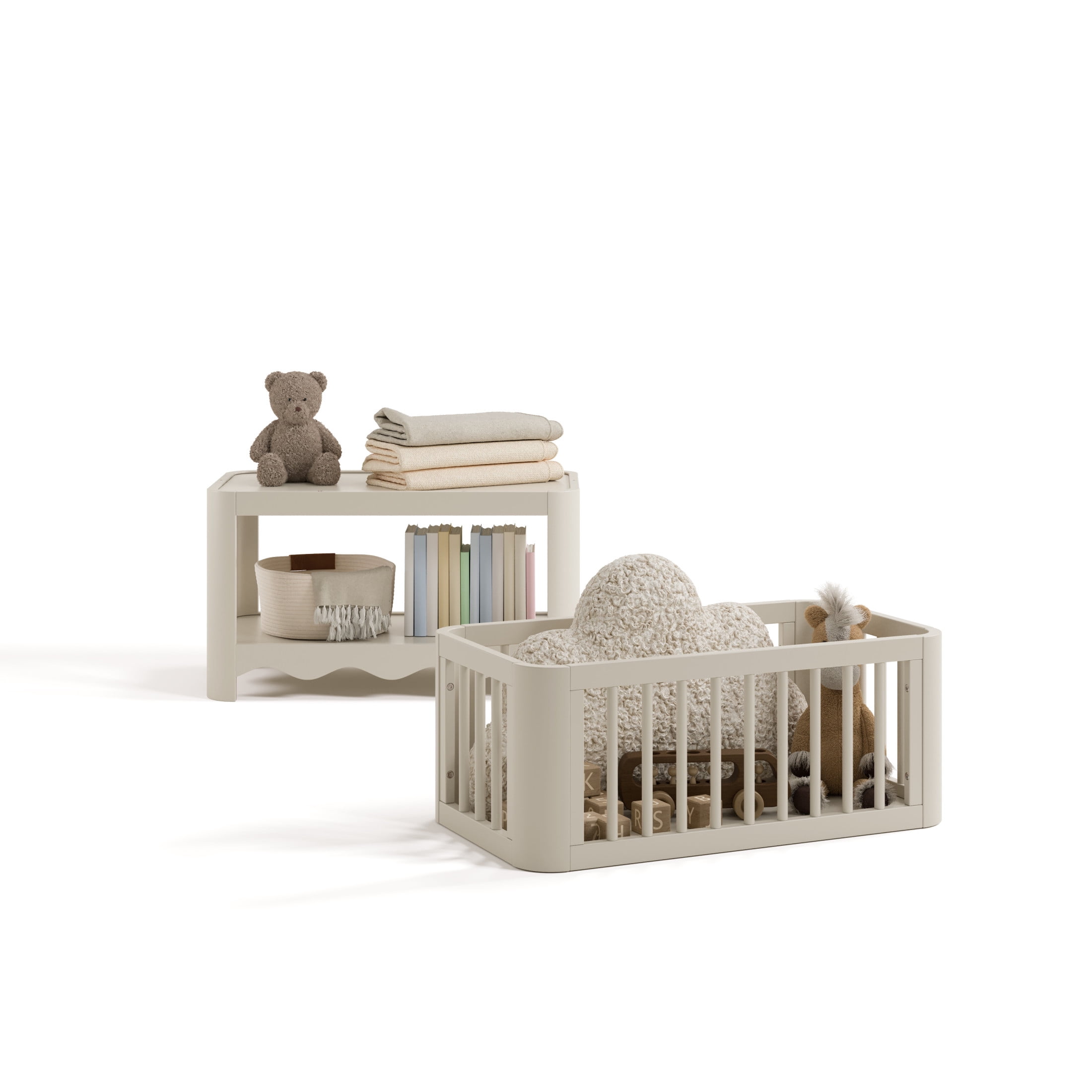 Storkcraft Casablanca 3-in-1 Convertible Bassinet, Frosted Oat