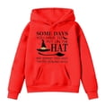 thumbnail image 6 of larppty Halloween Sweatshirt Boys and Girls Casual Long Sleeve Hoodies Cute Oversized Fleece Pocket Sweatshirt Tops (Red,12-13 Years), 6 of 6