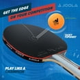 thumbnail image 3 of JOOLA Infinity Edge Table Tennis Racket, Flared Handle, Light Blue, 3 of 6