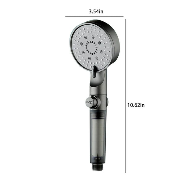 5- Cabezal de ducha ajustable con filtro,rociador de alta presión para baño,grifo de ducha multimodo con función de niebla a chorro potente,fácil instalación,cabezal de ducha para el hogar.