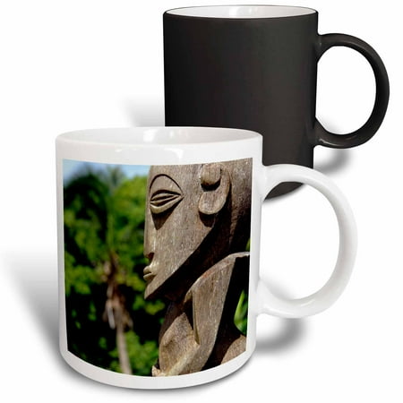 

3dRose French Polynesia Tahiti Tiki Temple park - OC13 CMI0120 - Cindy Miller Hopkins Magic Transforming Mug 11oz