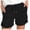 Black, variant on Biker Shorts Women Solid Color Straight Elastic Waist Pocket Lace Plus Size Shorts for Women,Black,M