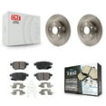 thumbnail image 1 of Transit Auto Rear Disc Brake Rotors and Ceramic Pads Kit for Car Toyota Matrix Pontiac Vibe Corolla iM Scion xB K8T-102006, 1 of 11