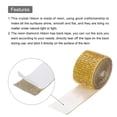 thumbnail image 4 of Unique Bargains 2 Roll 1 Yard 13.5/27mm Self Adhesive Crystal Rhinestone Ribbon for Crafts Project, Light Gold, 4 of 5