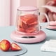 thumbnail image 5 of Mug Warmer for Desk | Coffee Cup Warmer 3 Temperature Settings 8H Auto Shut Off LCD Display | USB Powered | Fits Most Mugs | Home Office Use | 12x12cm | White Pink Green | 1pc, 5 of 9