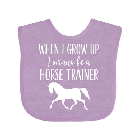 

Inktastic Future Horse Trainer Childs Boys or Girls Baby Bib