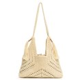 thumbnail image 1 of Bolso Hombro para Mujer Con Cordón Malla Tejido Mano Color Sólido, 1 of 9