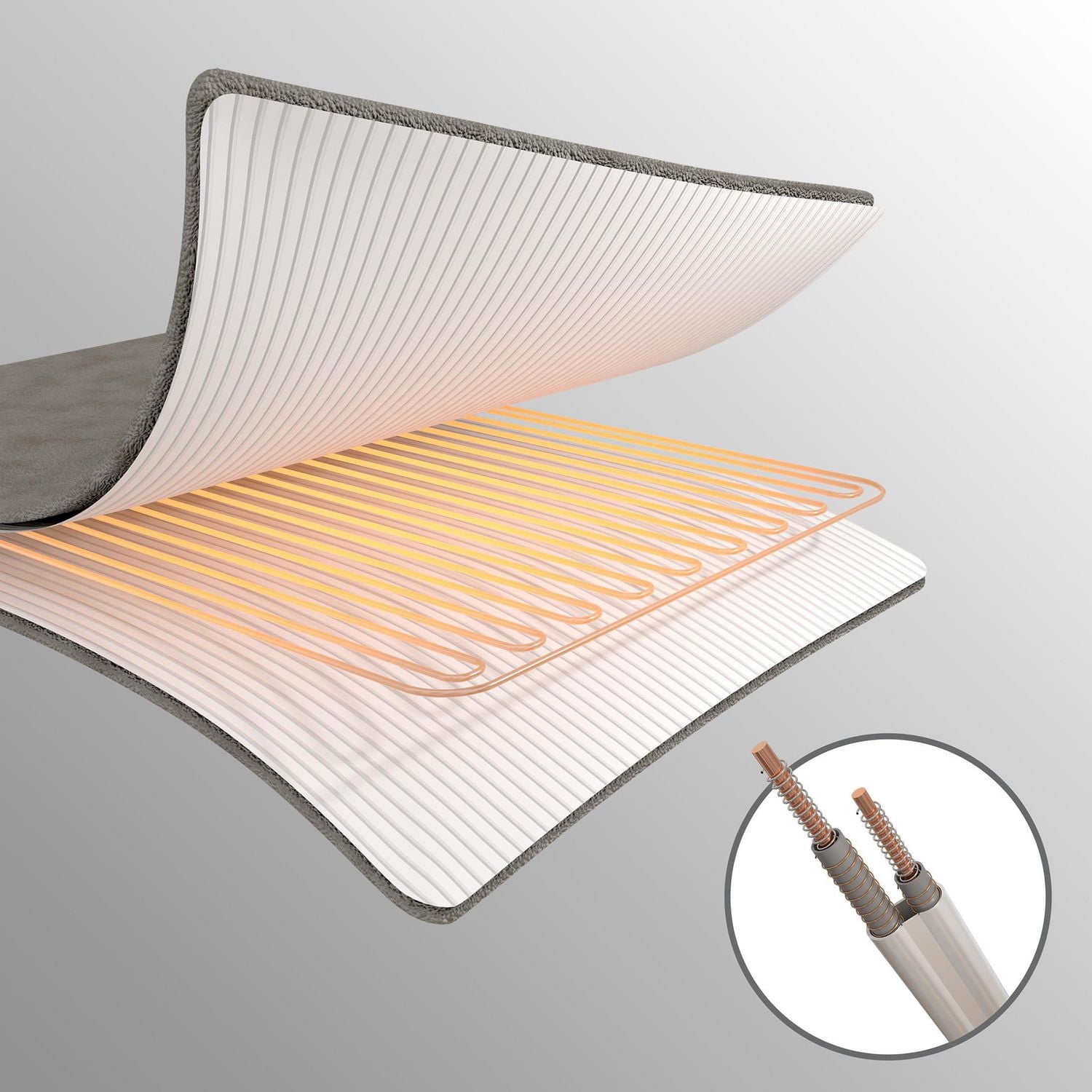 Couverture chauffante Sunbeam en polaire pour pour lits jumeaux, lits à deux places/grands lits et très grands lits, 12 réglages de chaleur, chauffage rapide