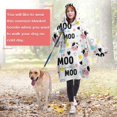 thumbnail image 4 of Wearable Oversized Blanket,White Cow Moo Dot Heart Pattern Wearable Blanket Hoodie for Adults,Cozy Hooded Blankets with Super Pockets,Super Warm Fuzzy Pullover for Women & Men, 4 of 6