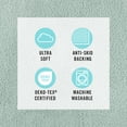 thumbnail image 2 of Alfombra de baño Martha Stewart Drylon de microfibra Aqua 21 x 34 cm, 2 of 4