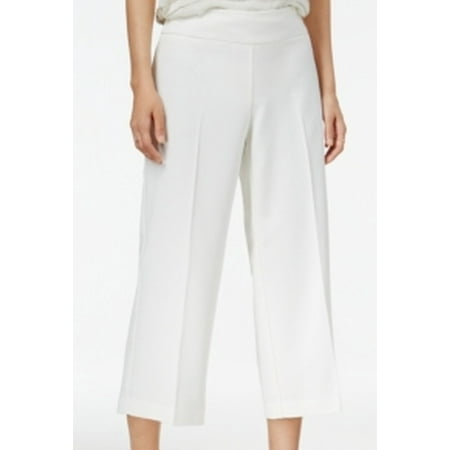 Bar Iii Womens Wide-Leg Cropped Gaucho Dress Pants