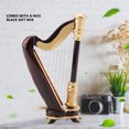 thumbnail image 4 of Instruments Miniatures Personnalisables, Harpe Miniature Délicate, Amis pour Mélomane, 4 of 8