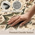 thumbnail image 6 of ODIKA 8'x10' Washable Area Rug Non-Slip Chair-Friendly Mat Primitive Vintage Farmhouse Scroll Distressed Border Folk Lettering for Dining Room, Large Office, Lounge, 6 of 7