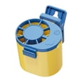 thumbnail image 2 of Ventilador con clip para la cintura, ventilador de bolsillo, ventilador de mesa recargable de 3 velocidades, ventilador portátil personal Azul amarillo, 2 of 7